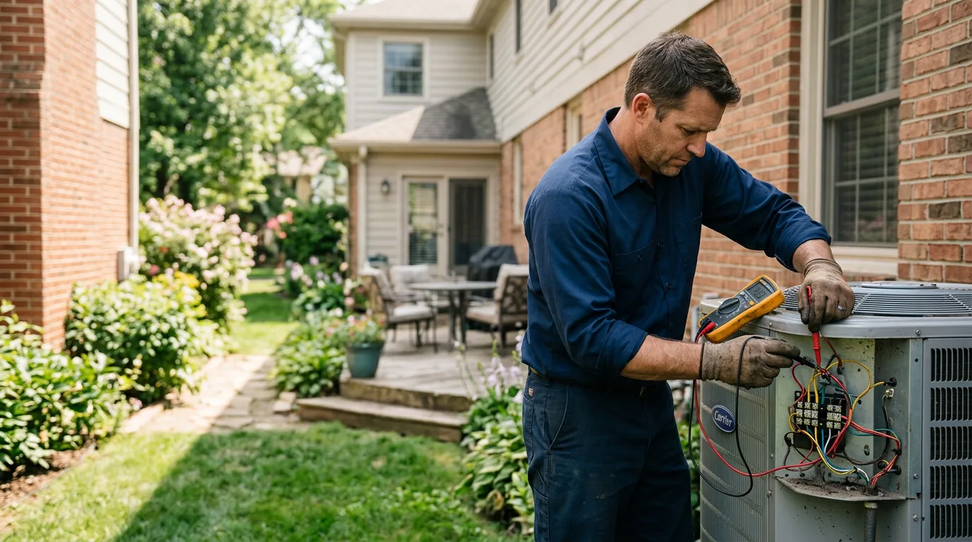 HVAC technician working near Bringhurst, IN